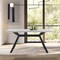 Armen Living Margot Light Gray Rectangular Dining Table with Black Finish LCMNDIGRY - alternate 3